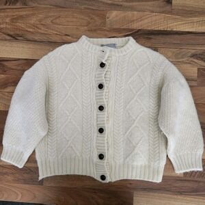 VTG Moffat Woollens Womens Wool Sweater Light‎ Cream Size XL